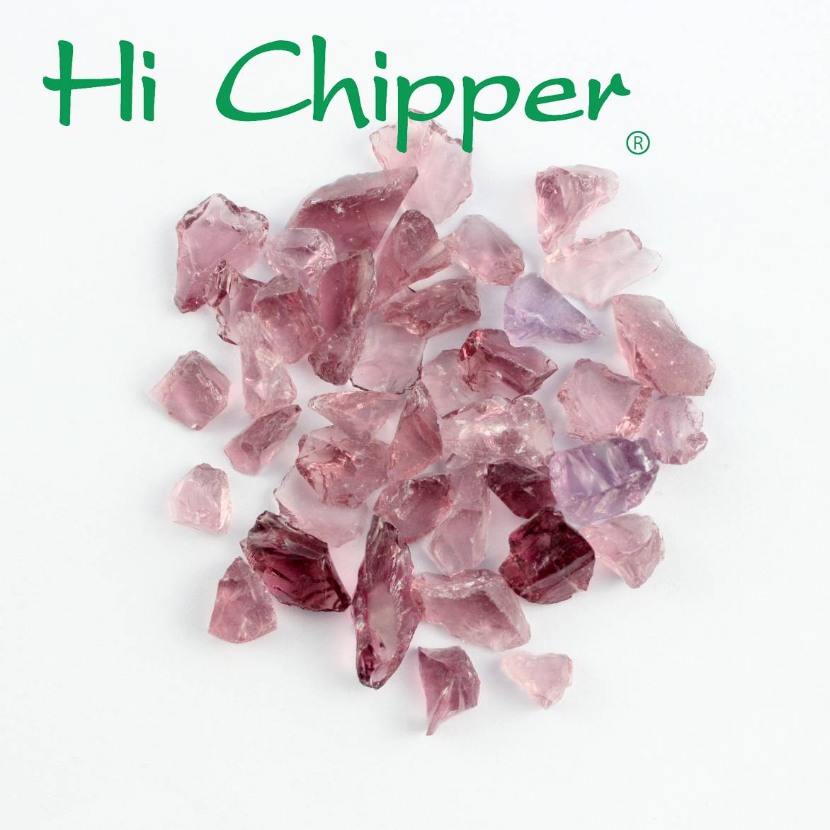 Crushed Colored Glass Chips Pink Glass Gravel for landscaping