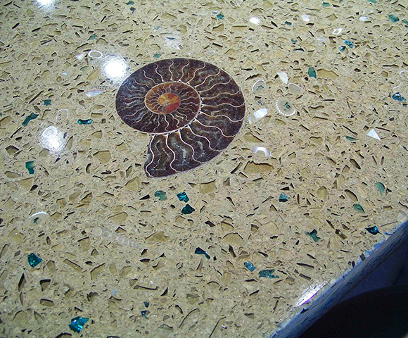 Ammonite-Glass-Terrazzo