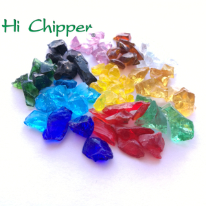 Crushed Colored Glass Chunks for Terrazzo Decoration