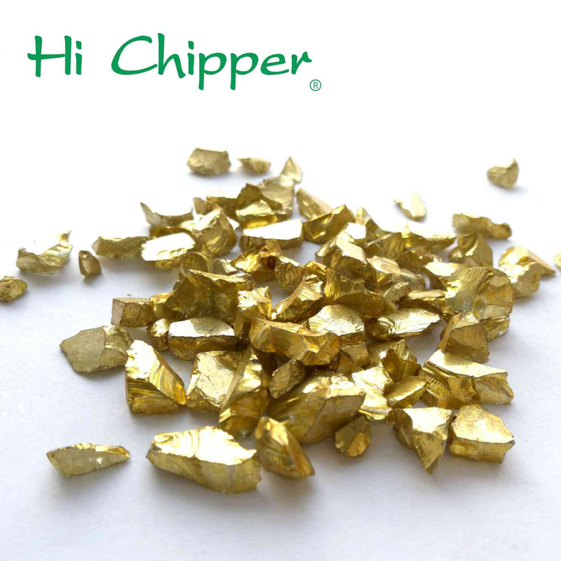All Sides Gold Coated Decorative Glass Sand