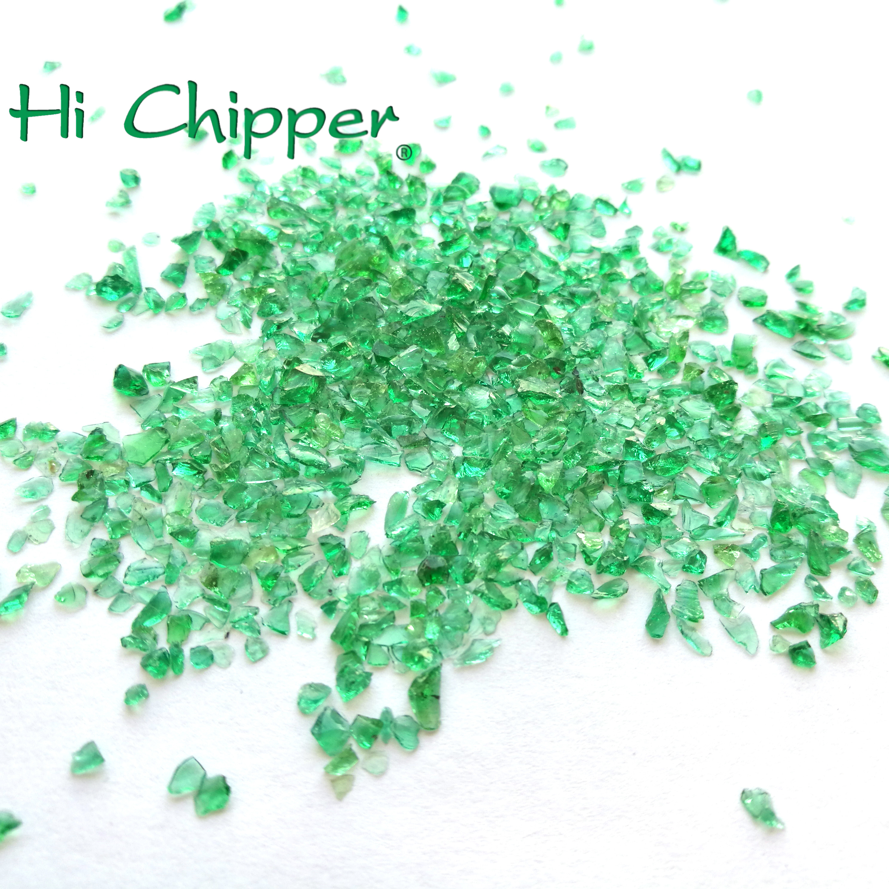crushed green glass for engineered stone