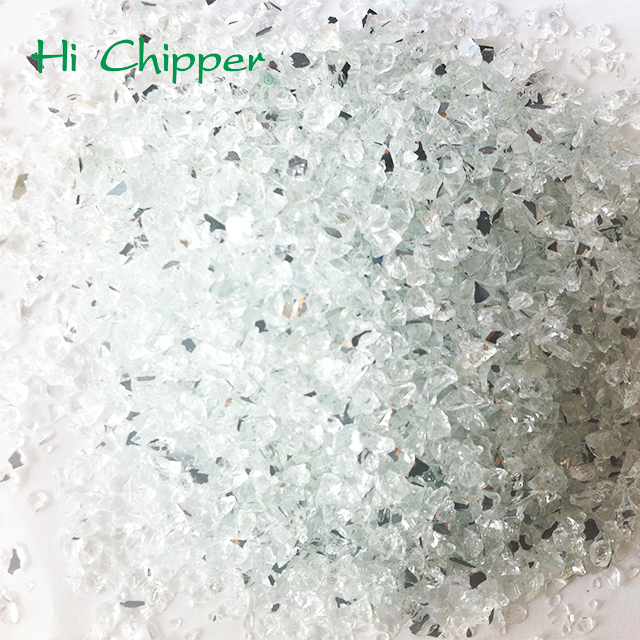 Hi Chipper Sparkling Crystal Crushed Mirror Glass in Engineered Stone