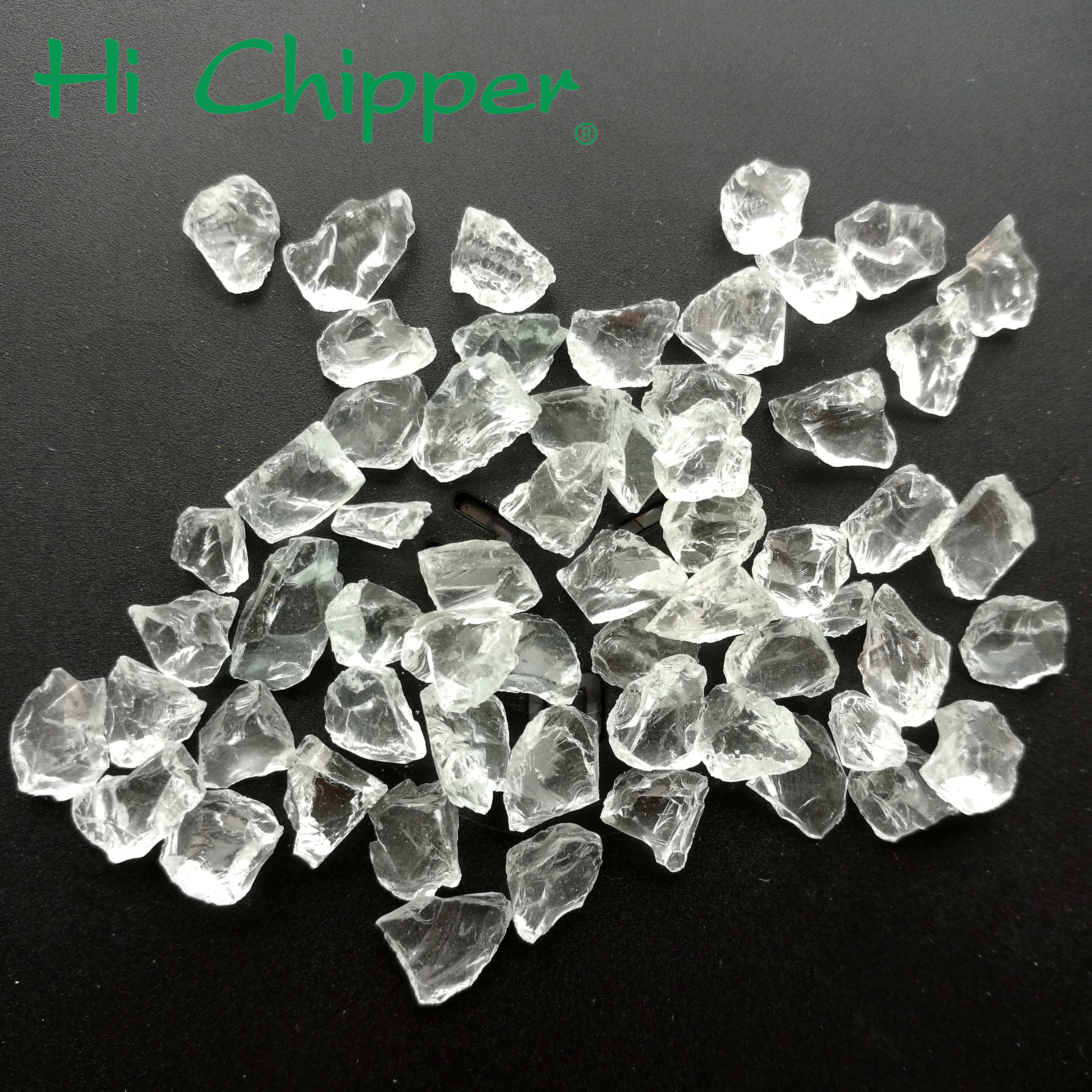 Crystal Crushed Glass Granule in Construction Decoration