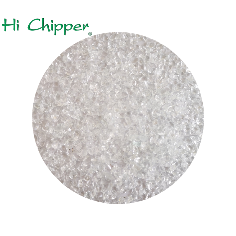 Manufacture Supply Crushed Clear Glass Chips Glass Beads for Sand Blasting