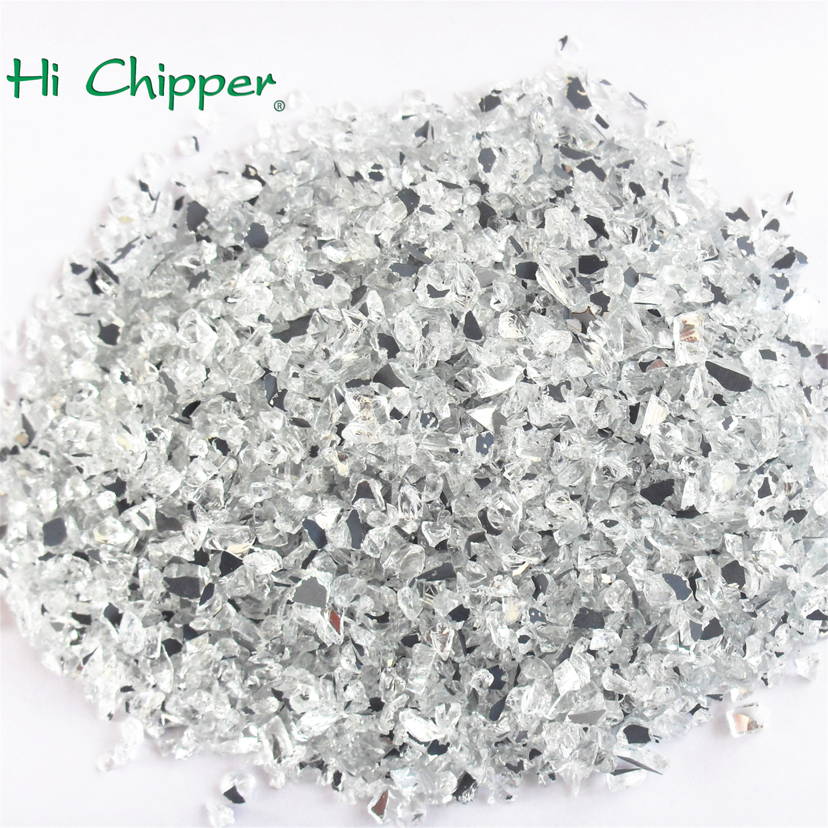 0.3-1.2mm Crystal Crushed Mirror Glass for Vase Decoration