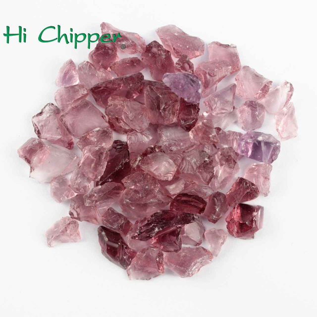 Garden Decoration Coloured Crushed Glass Purple Glass Aggregate