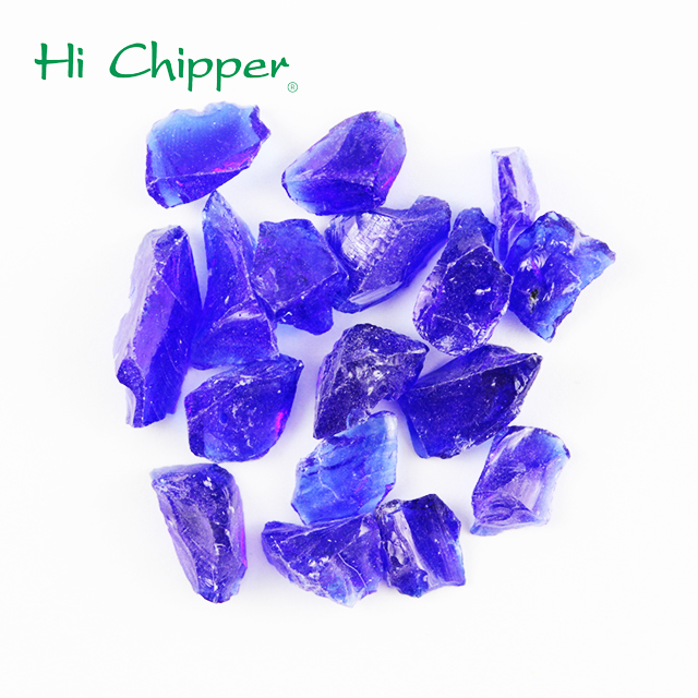 1-3mm Crushed Tinted Glass Chips High Quality Tempered Building Glass 