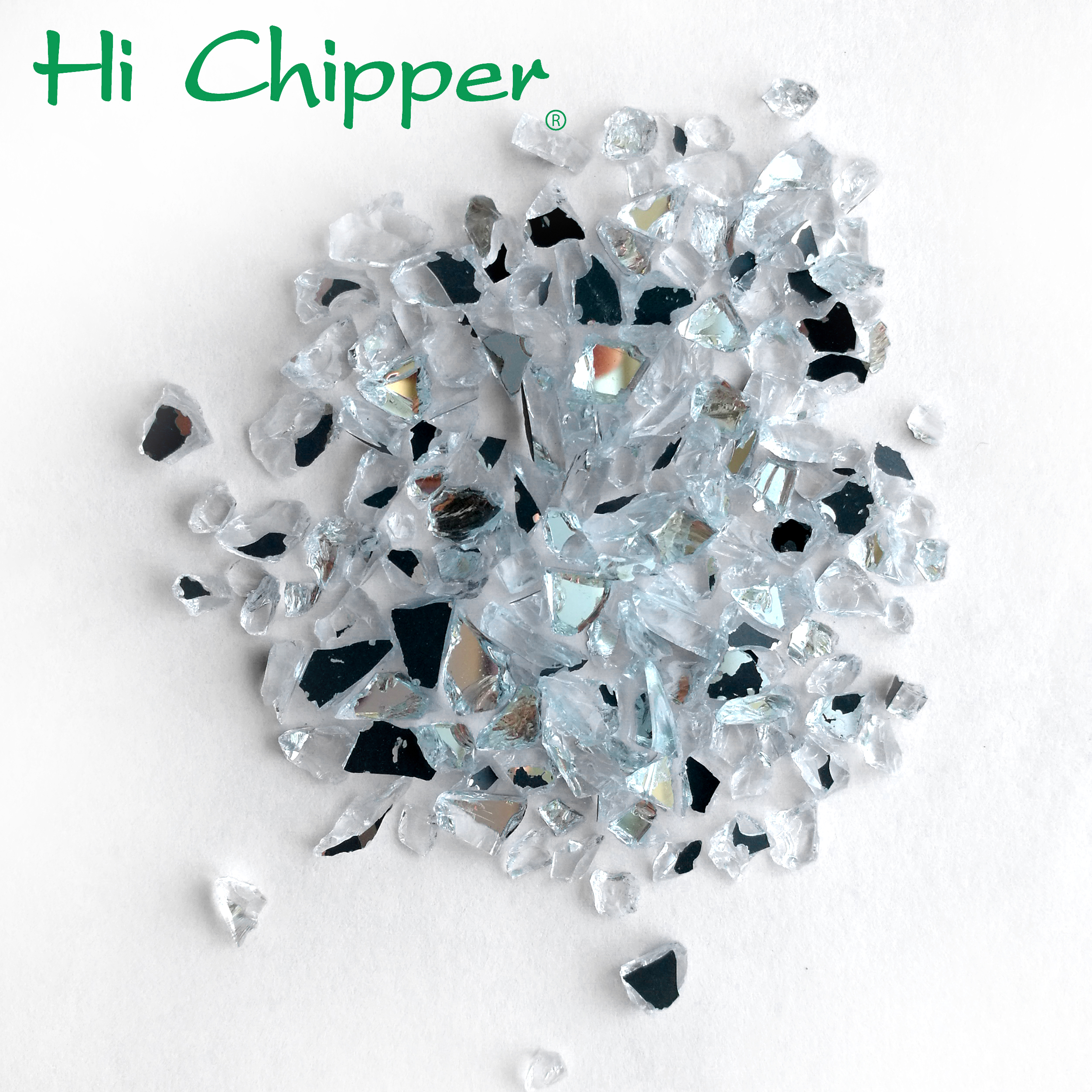 Decorative Crushed Diamond Mirror Glass 0.3-1.2mm in Engineered Stone