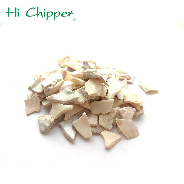 Decorative Crushed Shell Chips in Engineered Stone Decoration
