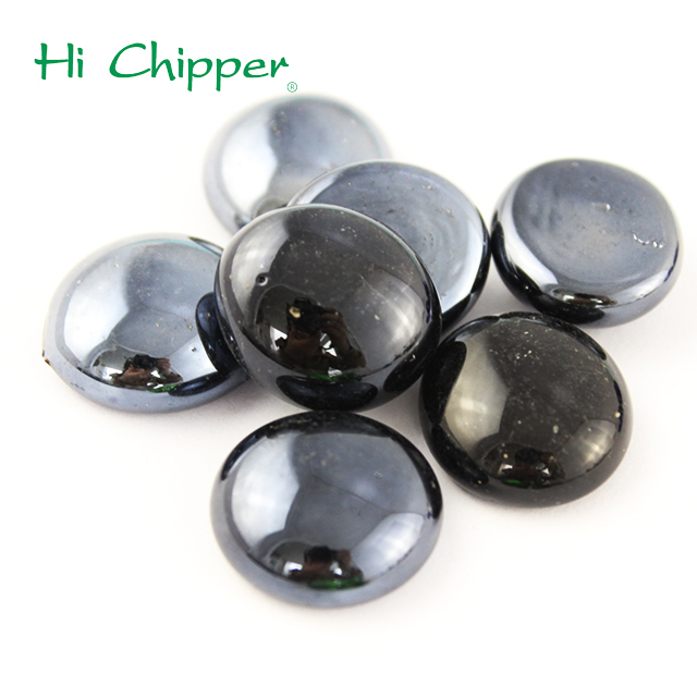 12mm Tempered Glass Pebbles Gemstone in Fire Pit