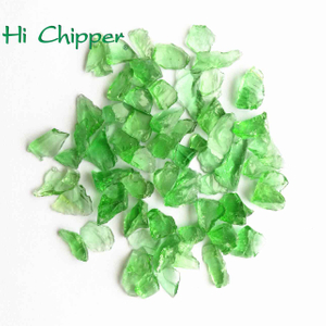 Recycled Broken Colored Glass Terrazzo Green Glass Chips
