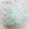 Crushed Transparent Glass Chips in Terrazzo Floor Decoration
