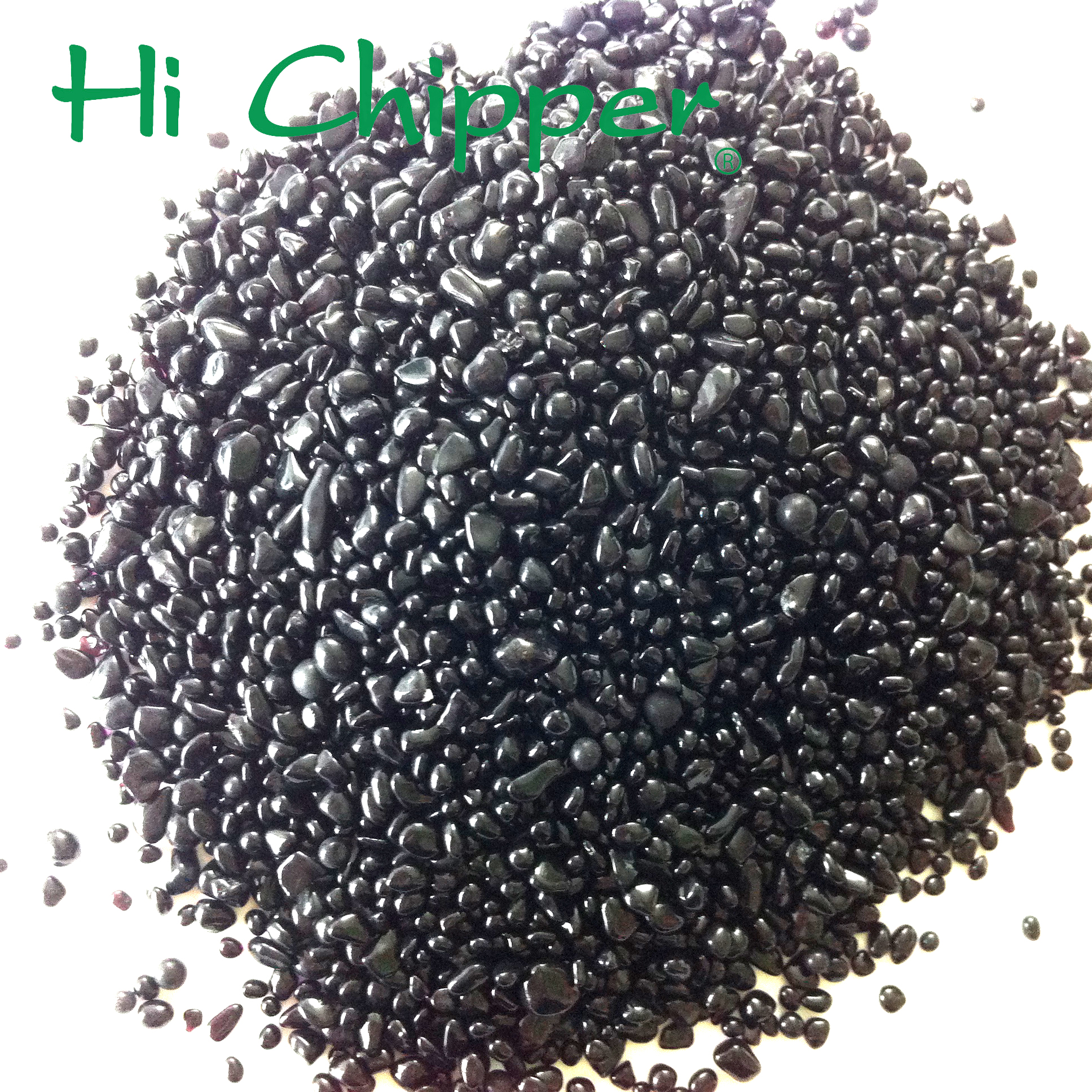 Black fire pit glass beads spreading heat